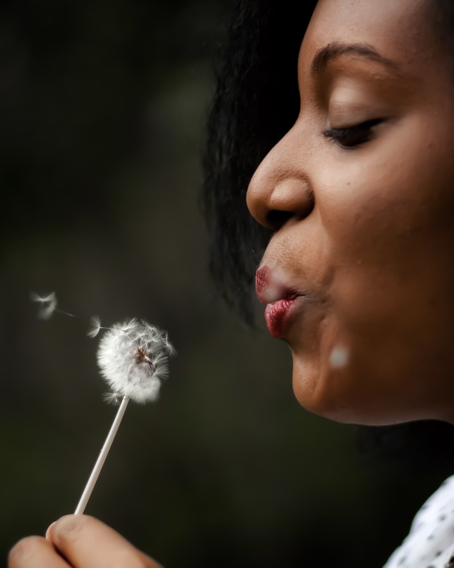 Retrato com cabelo natural
